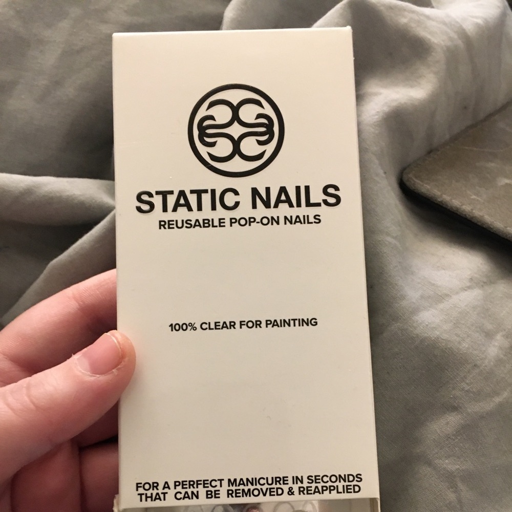 Clear Static Reusable Nails NWT